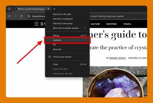 How to Open a Duplicate Tab in Chrome (Easiest Way in 2025)