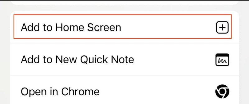 how to add a chrome bookmark home screen to iphone