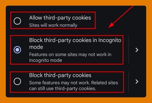 Google Chrome Cookies Settings on Android (2025 Update)