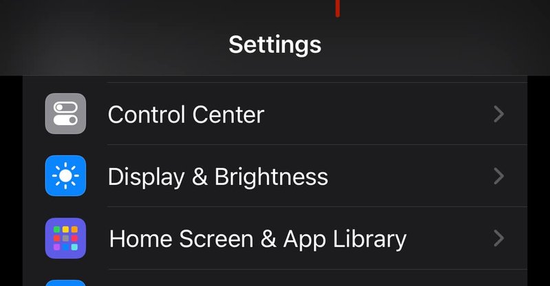 chrome screen iphone dark