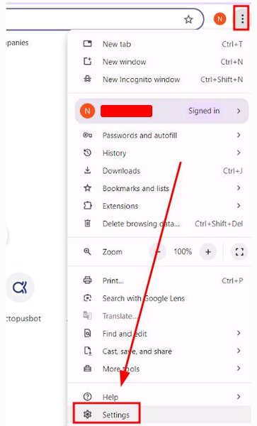 chrome google lan settings