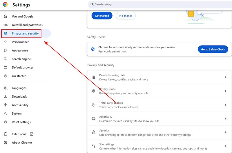 block location on chrome how to