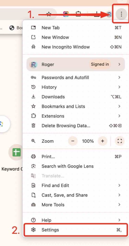 google chrome search engine delete