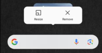 remove from chrome home screen google search bar