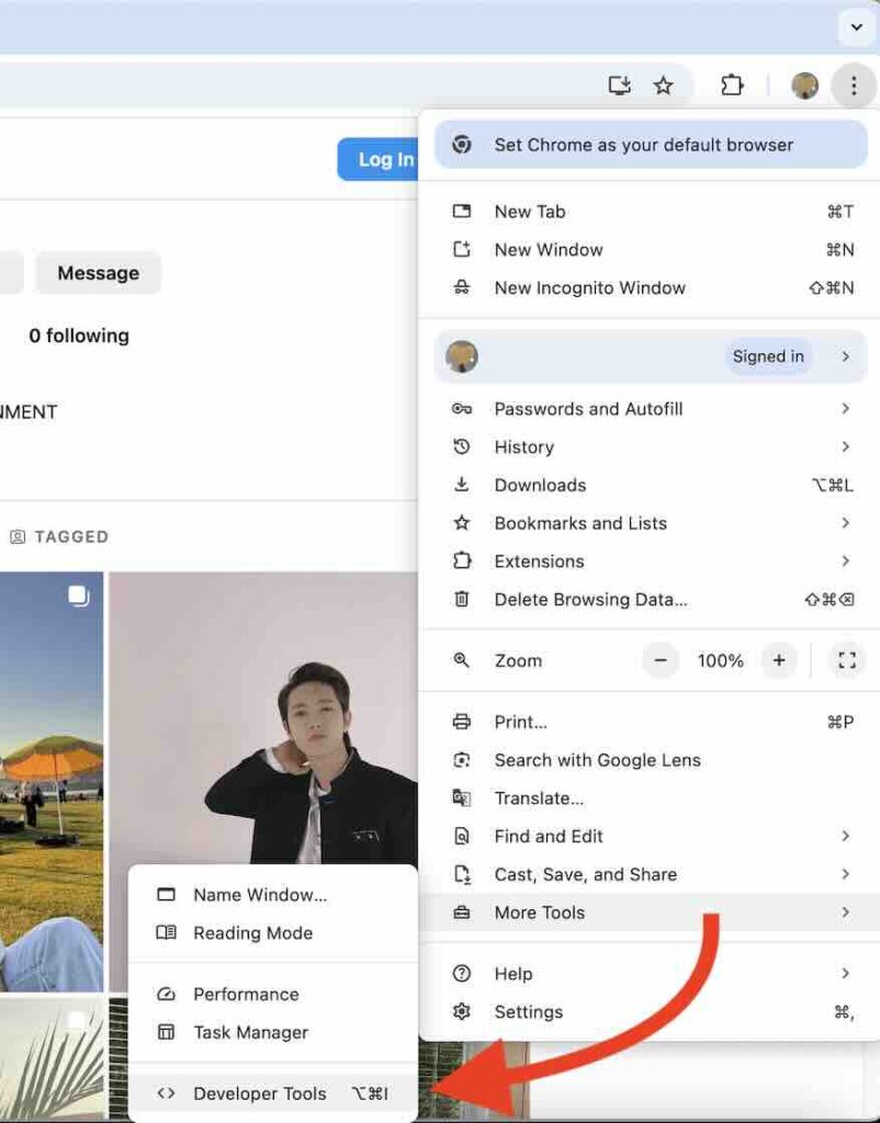 updating location on chrome