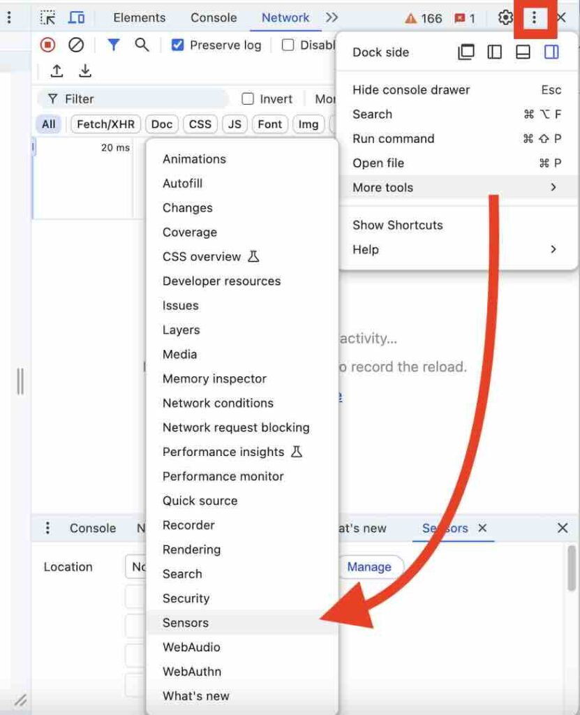 updating location on google chrome browser