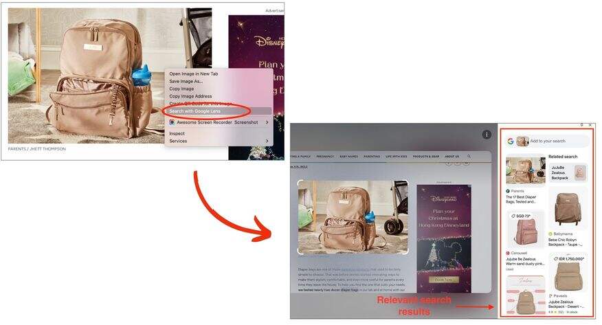open google lens at google chrome