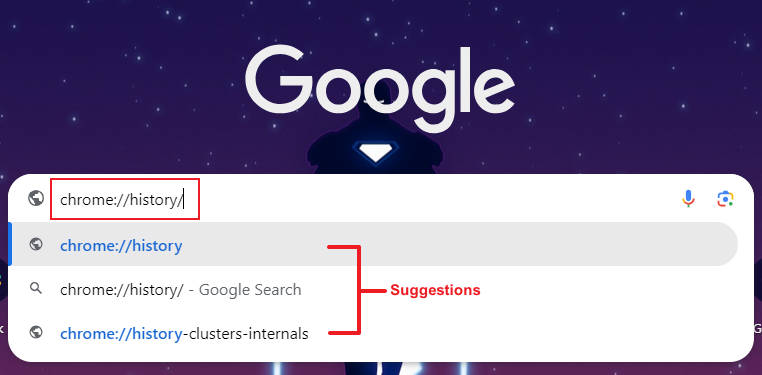 remove the search suggestions from chrome